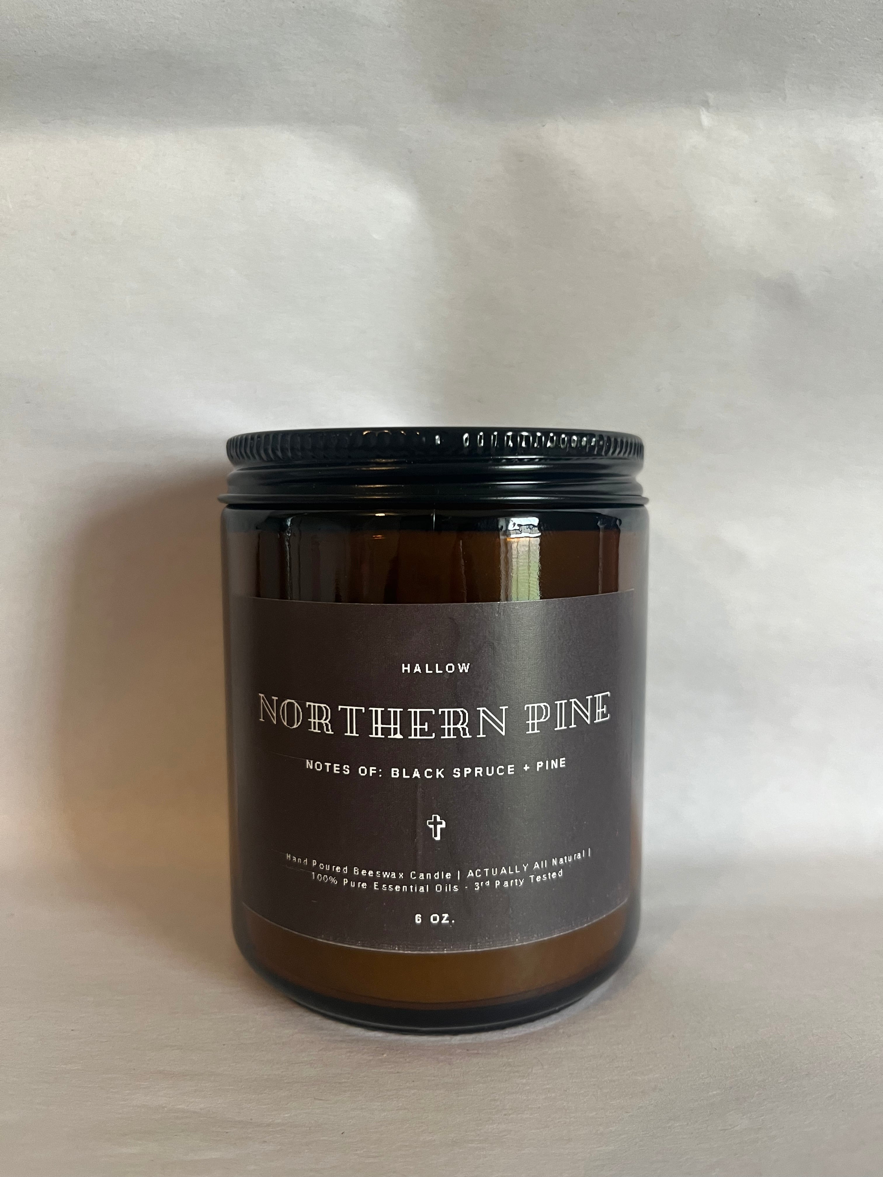 Northern Pine Organic Beeswax Candle