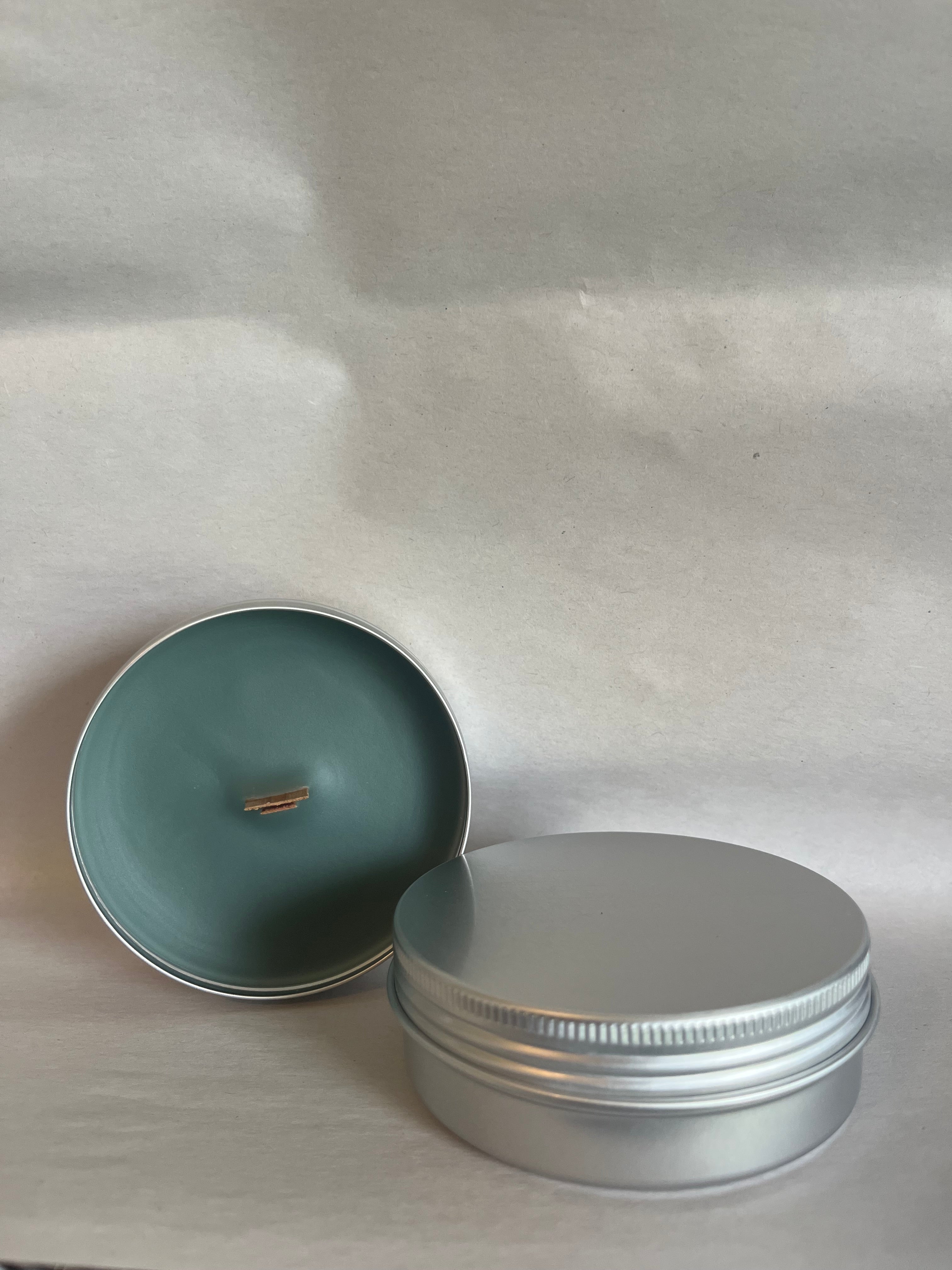 Blue Tansy Candle tin