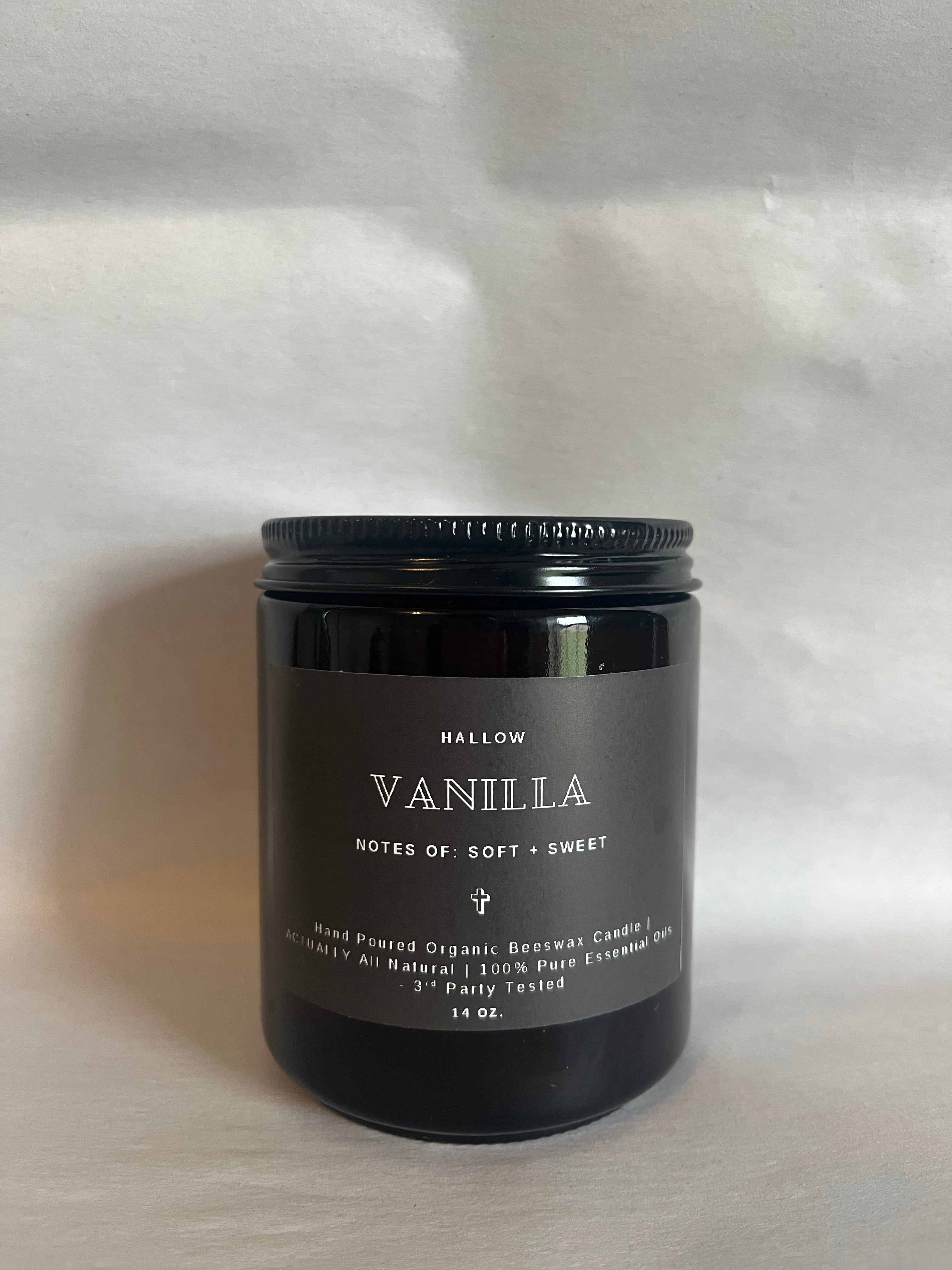 Vanilla Organic Beeswax candle